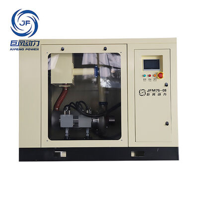 Jufeng 75kw 52m3/min เครื่องพัดลมลอยเหล็กไร้น้ํามัน